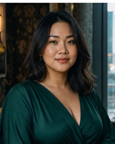 Evening fashion portrait example