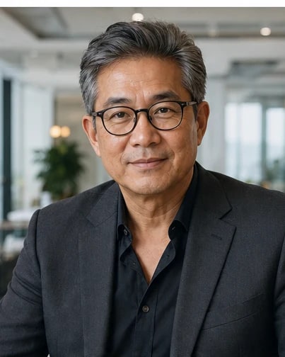 Professional portrait example of a mature Thai man