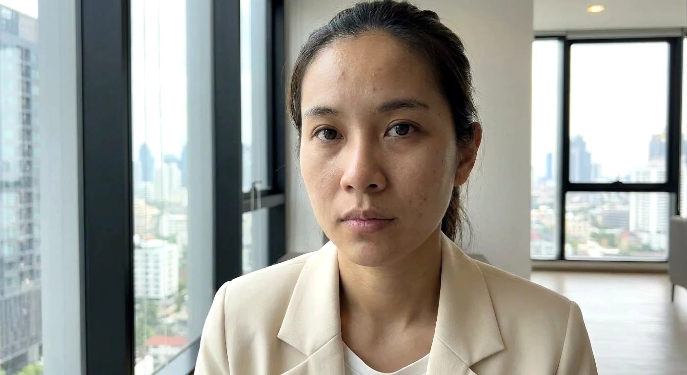 Professional office portrait example of a Thai woman