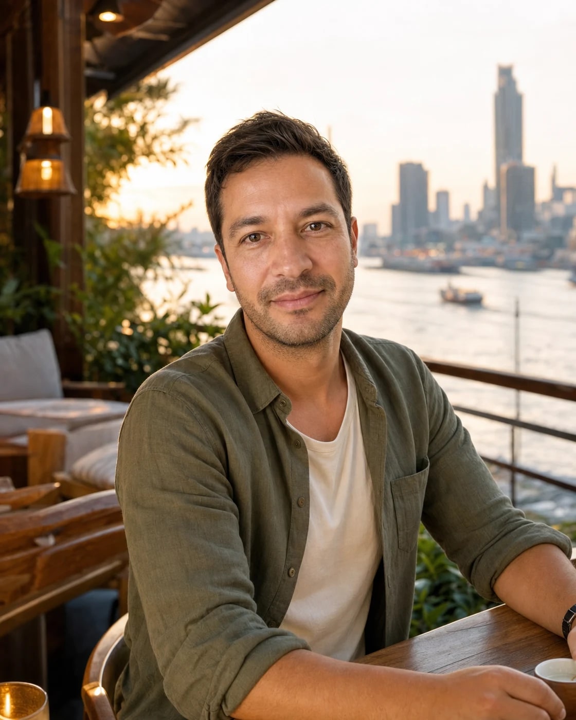 City lifestyle dating portrait example