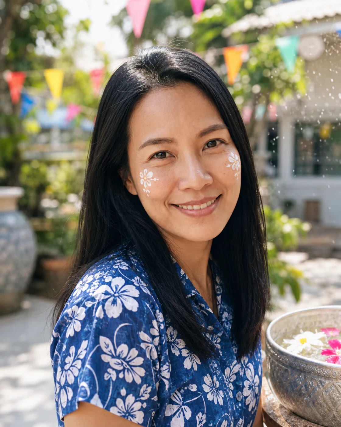 Finished Songkran lifestyle portrait example